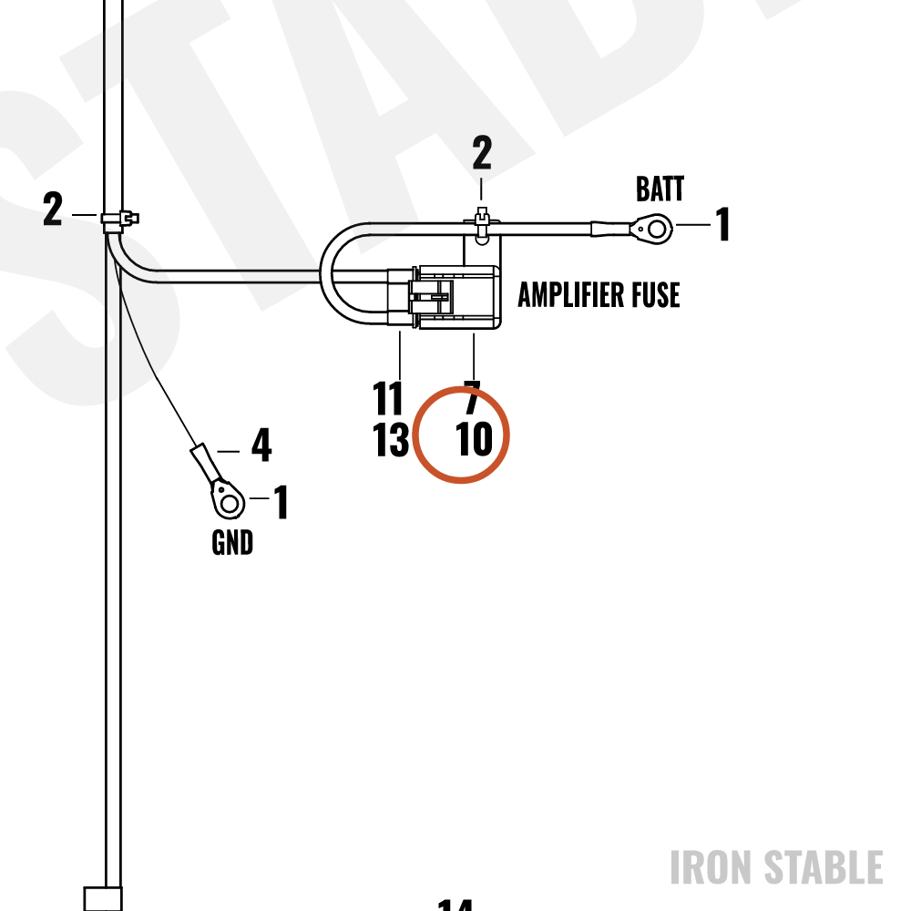 Harley-Davidson Cap, 1-Way, Fuse Holder