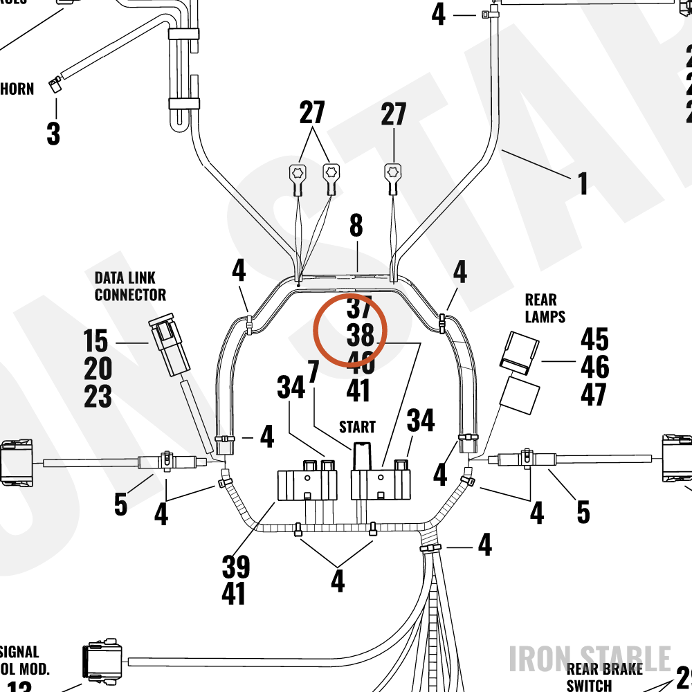Harley-Davidson Terminal .25 Faston 16-12ga