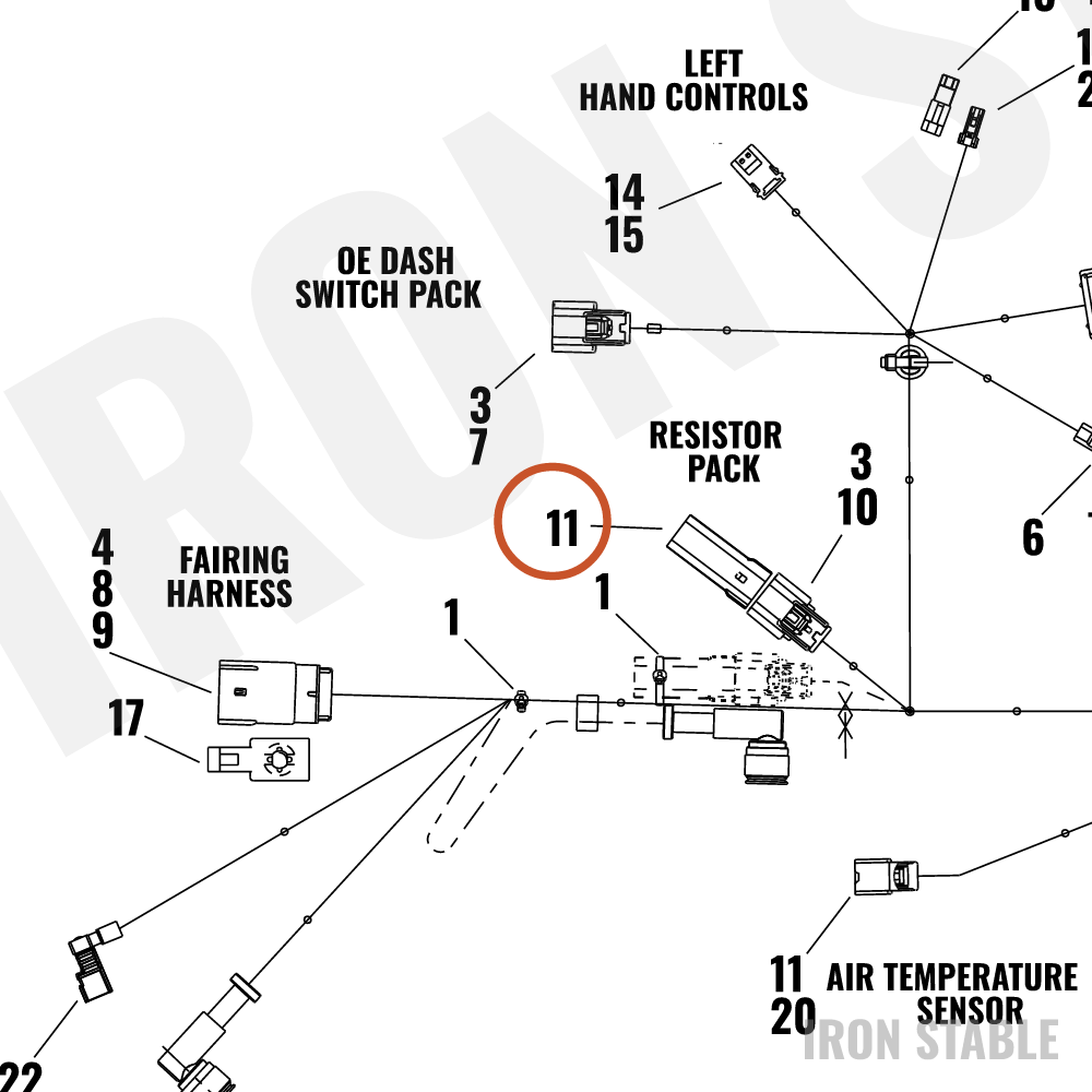 Harley-Davidson Resistor Assembly, Fuel Sender