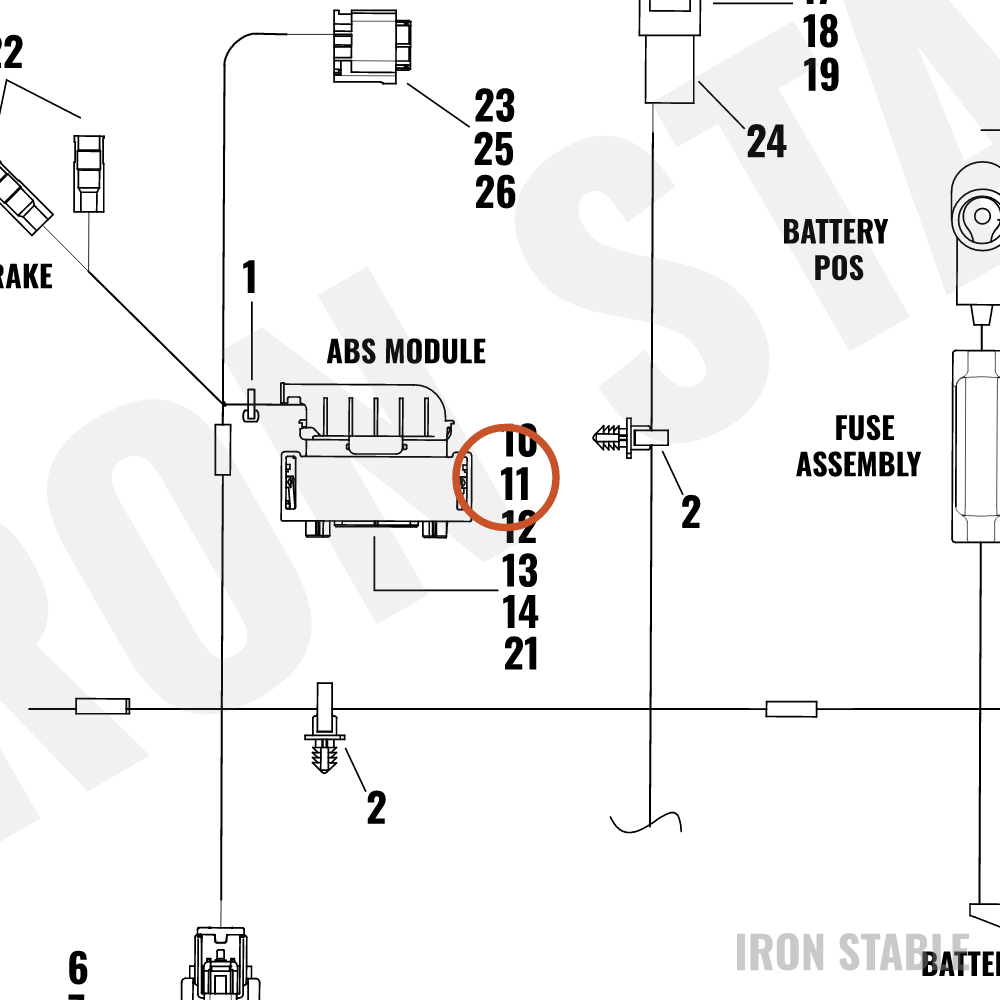 Harley-Davidson Housing, 18-Way, Socket(Po)