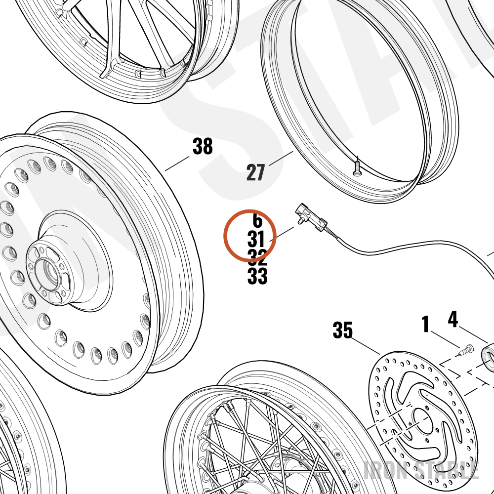 Harley-Davidson Housing, 2-Way Pin