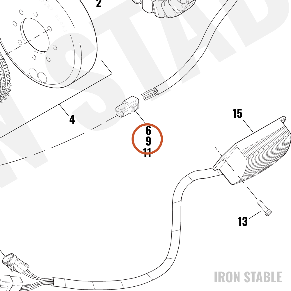 Harley-Davidson Hsg Socket, 4-Way/Black