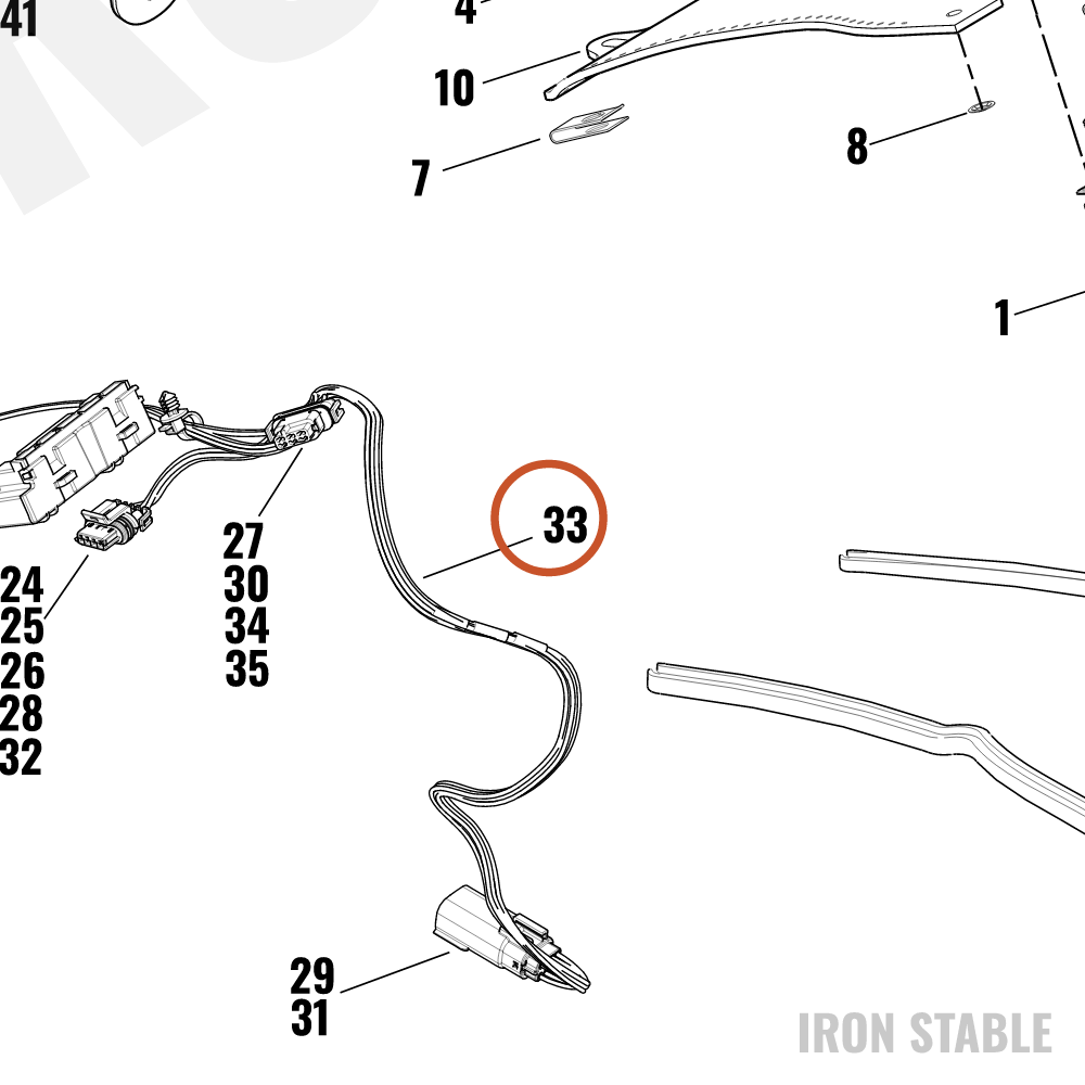 Harley-Davidson Instr Harness Assembly, L-Ind
