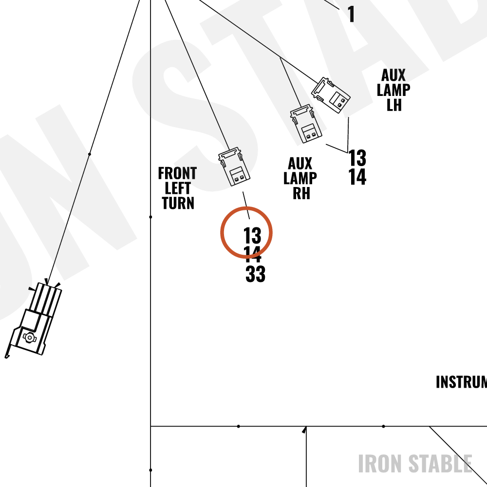 Harley-Davidson Housing, 4-Way Pin