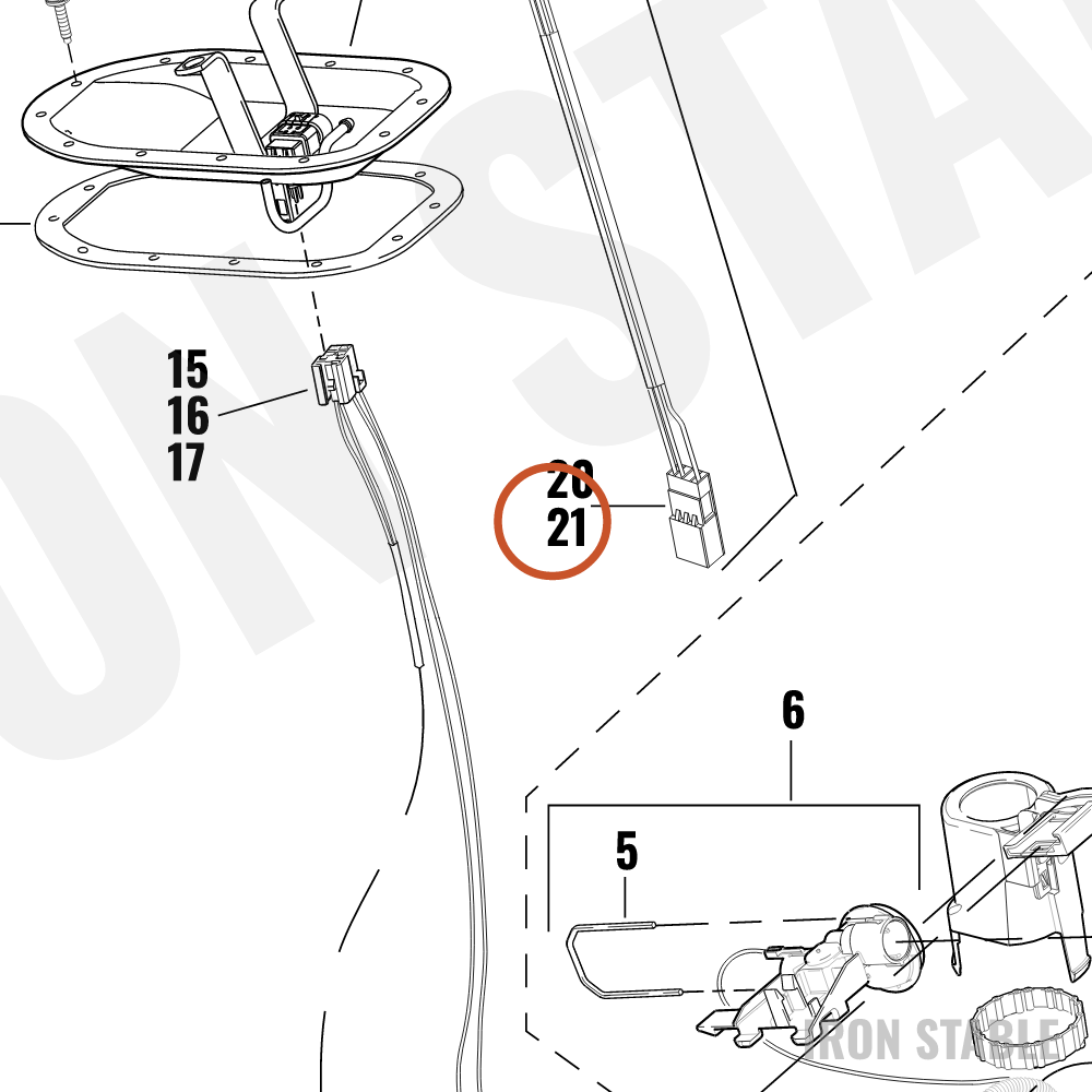 Harley-Davidson Terminal, Pin, #18-22awg