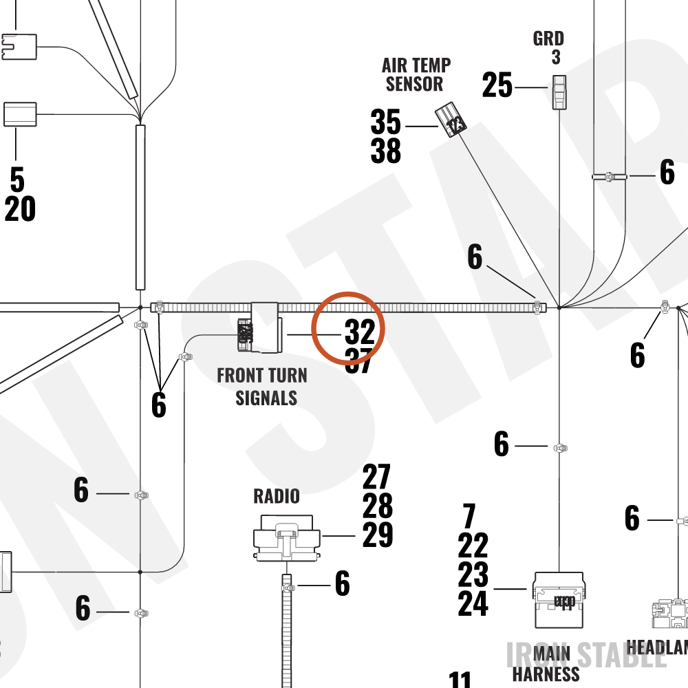 Harley-Davidson Hsg Pin 6 Plc Single Row