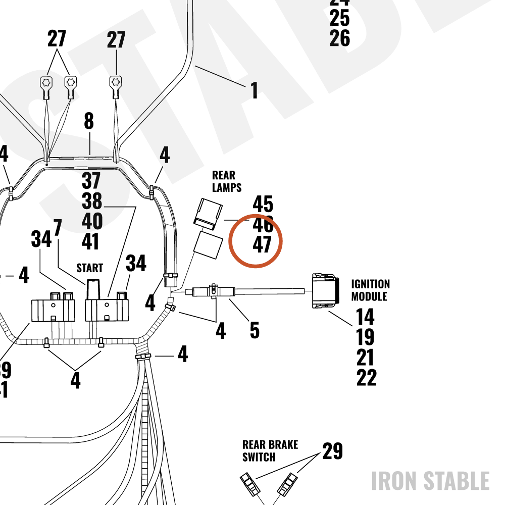 Harley-Davidson Anchor, T-Stud