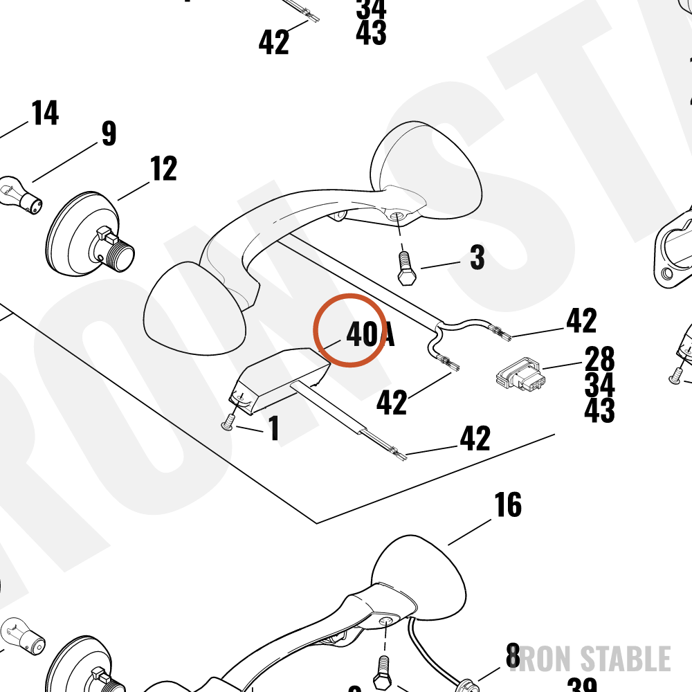 Harley-Davidson Lite Assembly, W/Lens(Po)