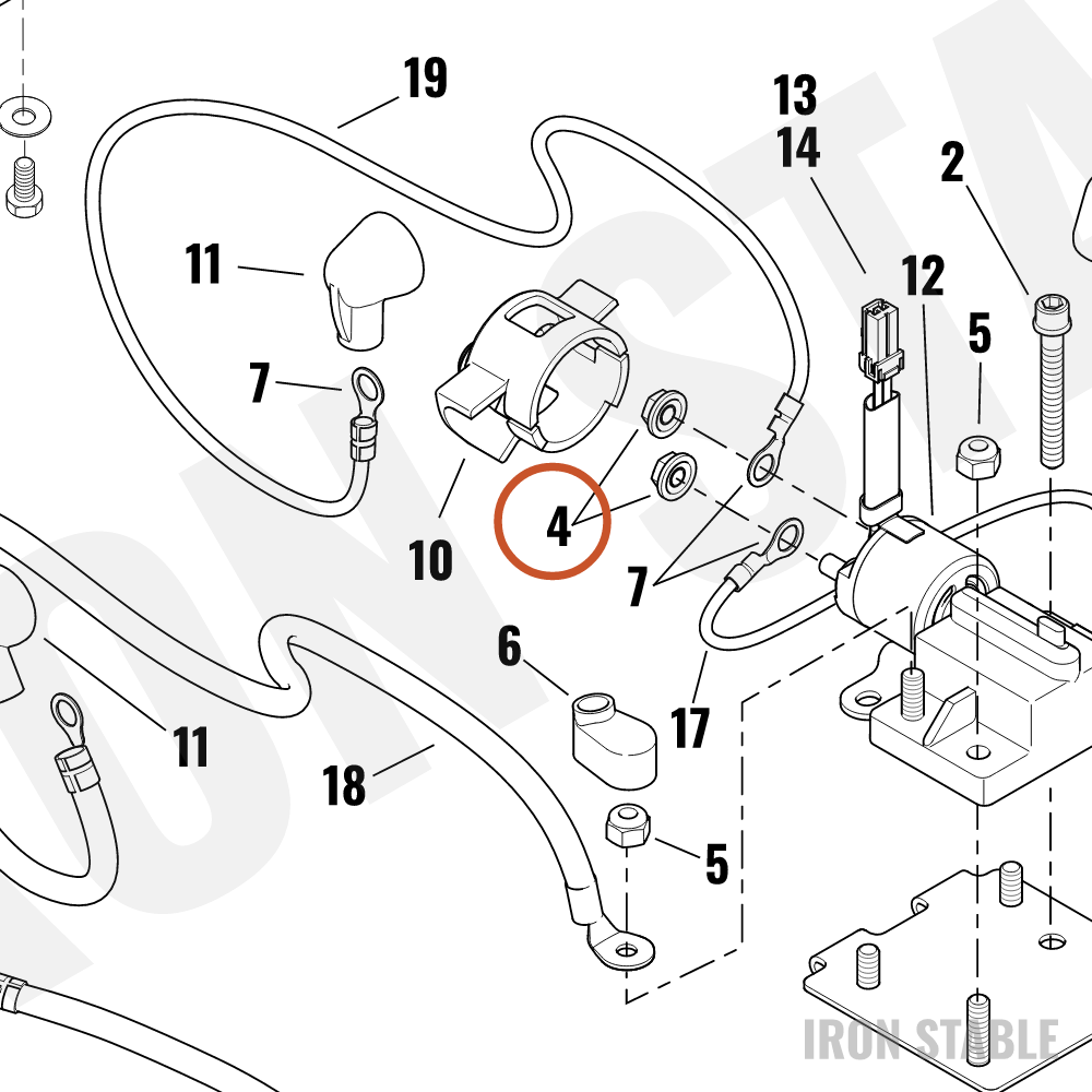 Harley-Davidson Nut, Flange, Hex