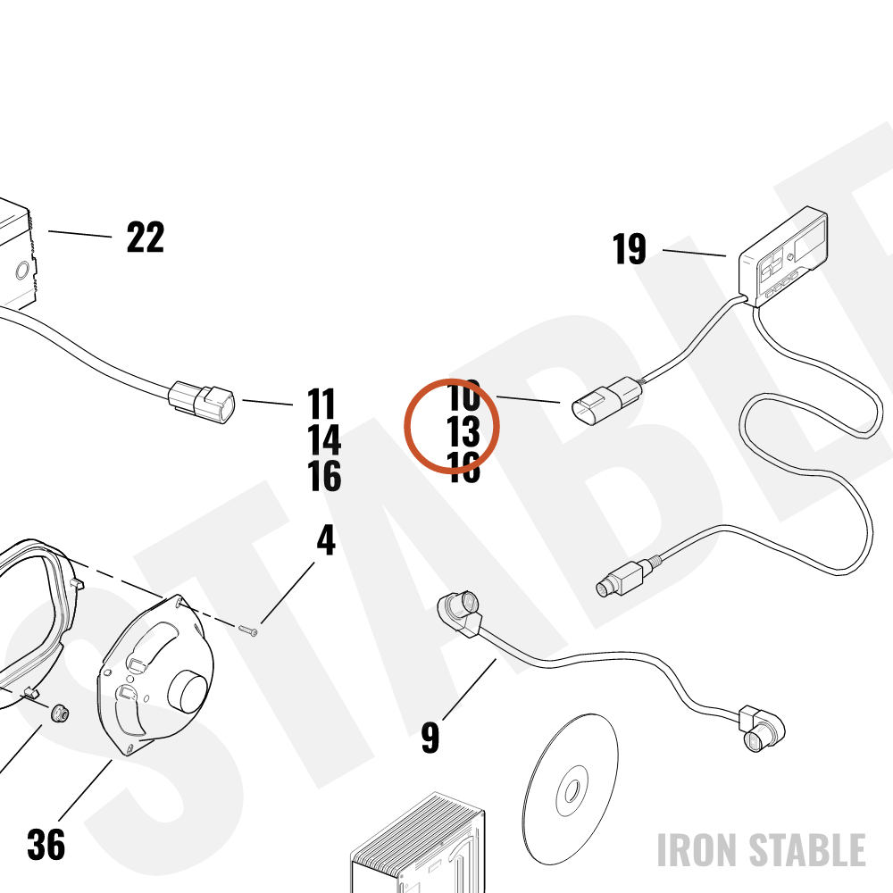 Harley-Davidson Secondary Lock, 3way, Pin