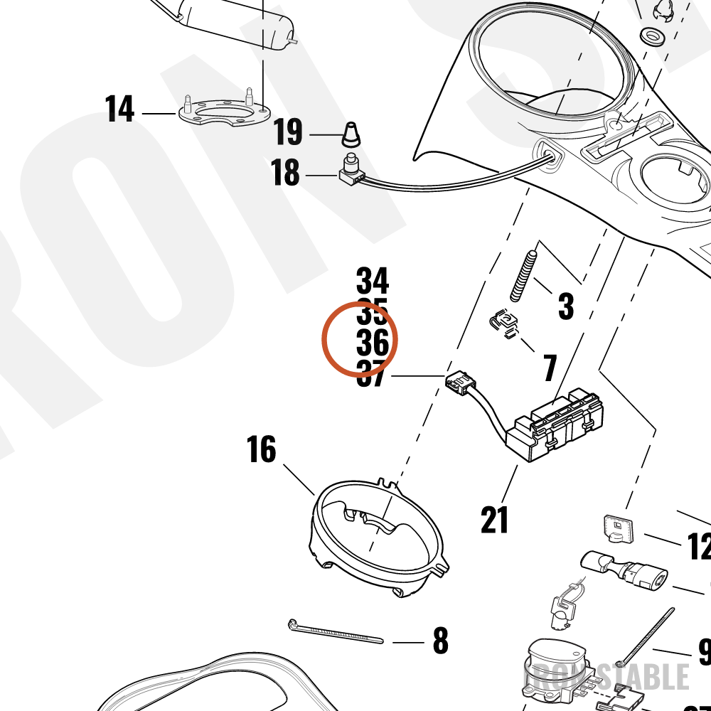 Harley-Davidson Terminal, Socket, Solid