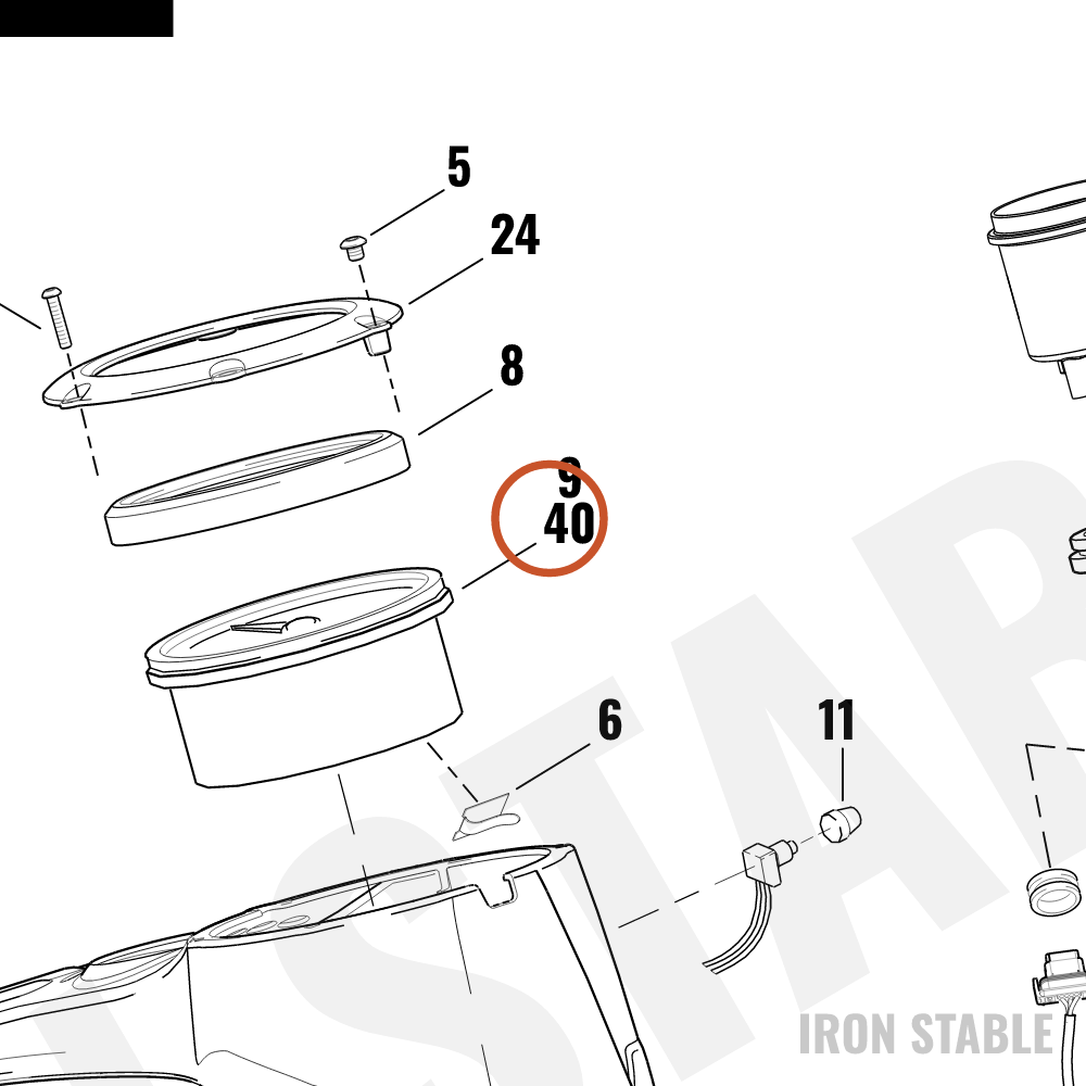 Harley-Davidson Speedo, 5/Dual/Calib, Alum Fac