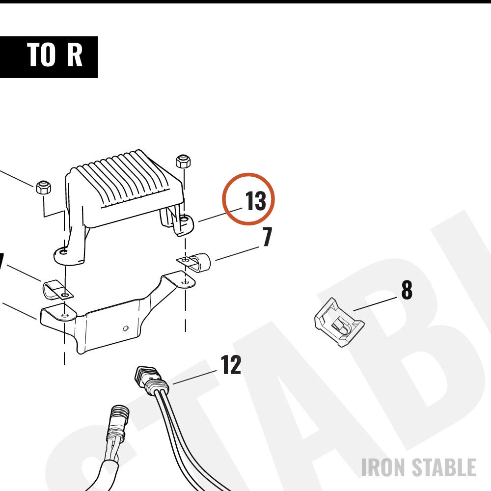 Harley-Davidson Kit Volt-Reg, 45amp, Chrome/Flt