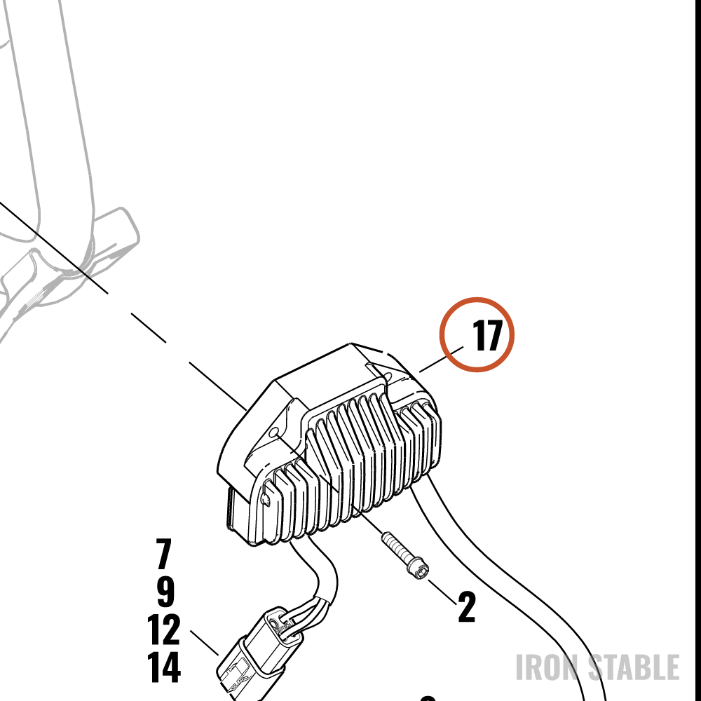 Harley-Davidson Voltage Regulator, 3 Phase, 38