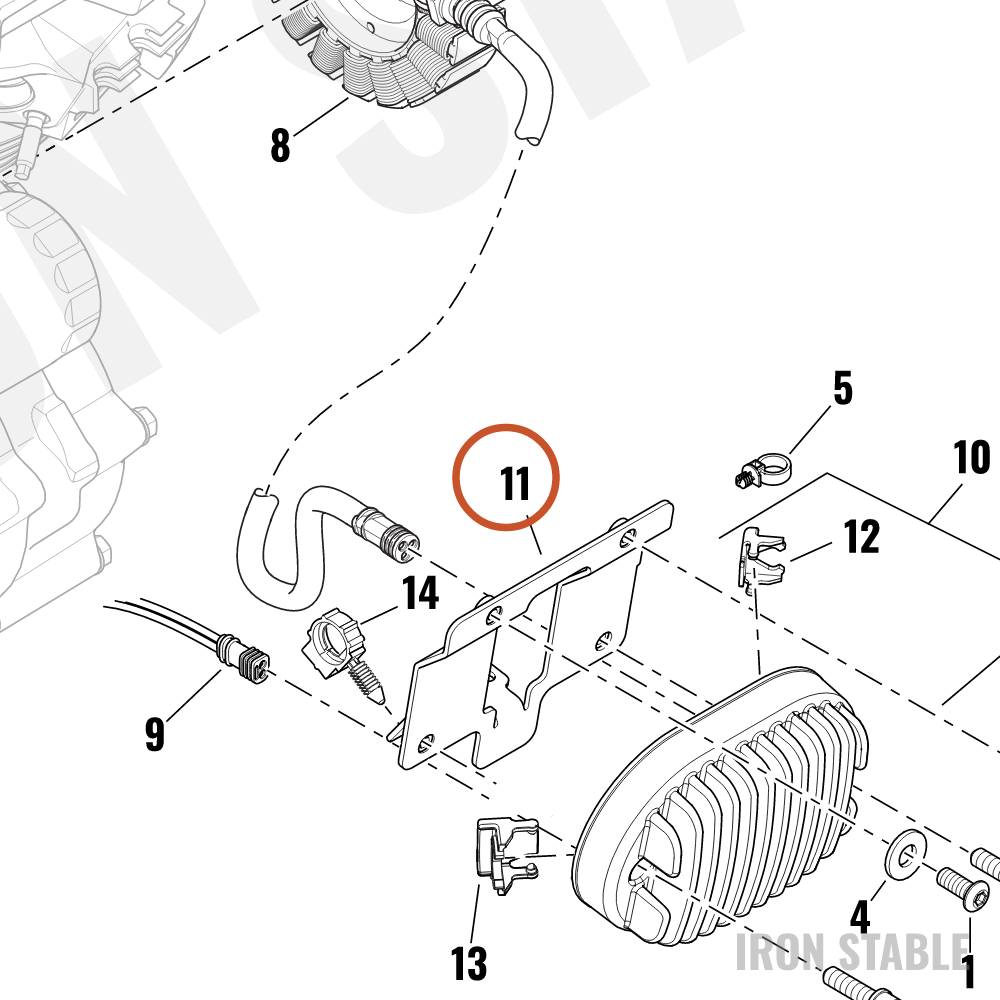 Harley-Davidson Sub-Assembly, Volt Rgltr, Vr Bracket