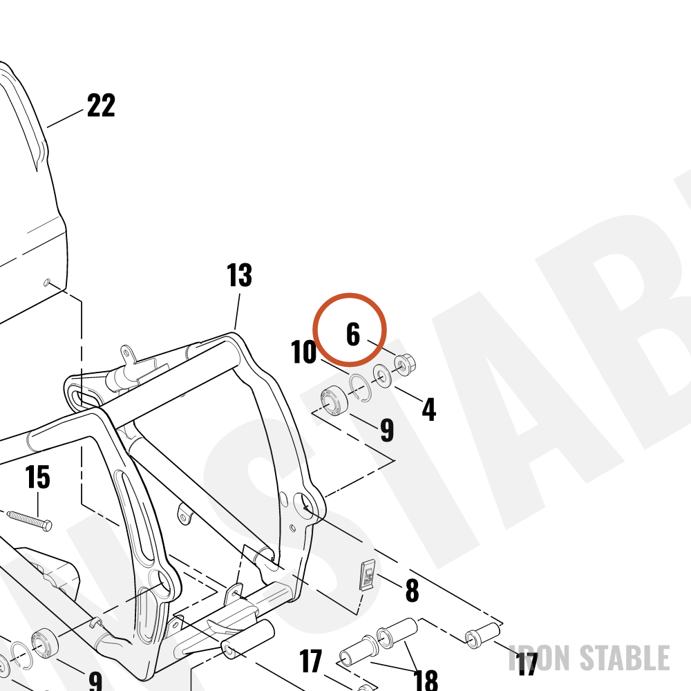 Harley-Davidson Nut Flange