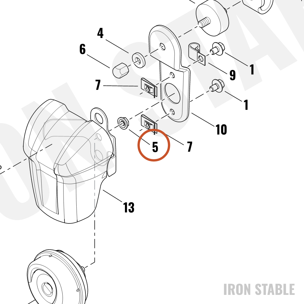 Harley-Davidson Nut, Flange, Hex