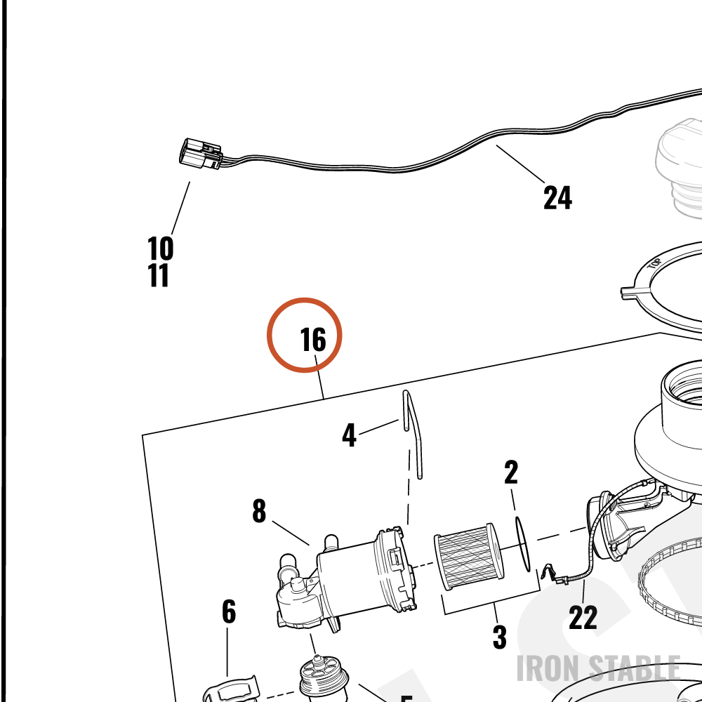 Harley-Davidson Trim, Filler Neck, Top Pl, Assembly, C