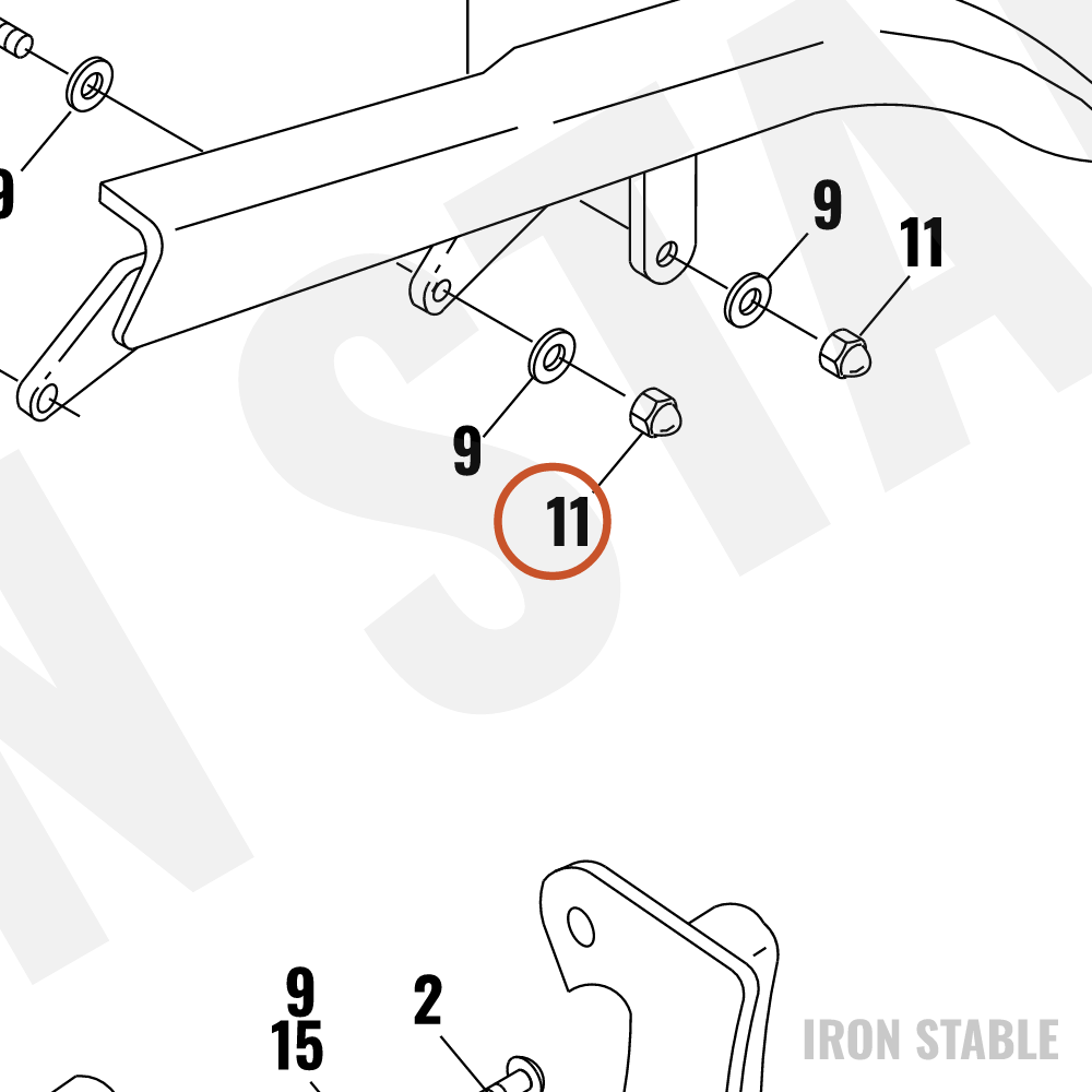 Harley-Davidson Engn Mt Bracket Sub-Component, Acorn N