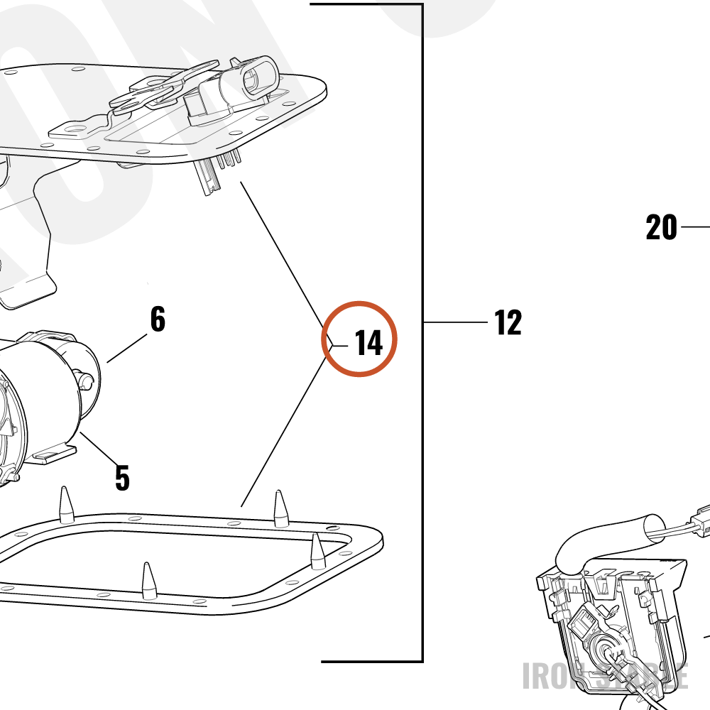 Harley-Davidson Top Plate Assembly