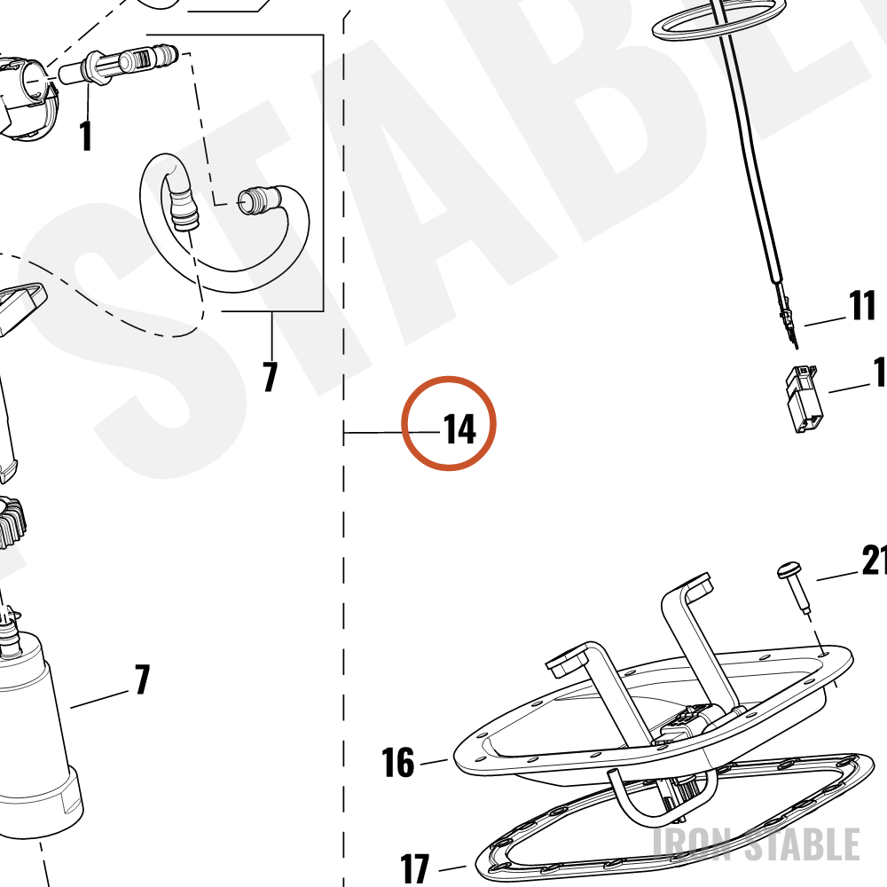 Harley-Davidson Module Assembly, Fuel Pump W/O Har