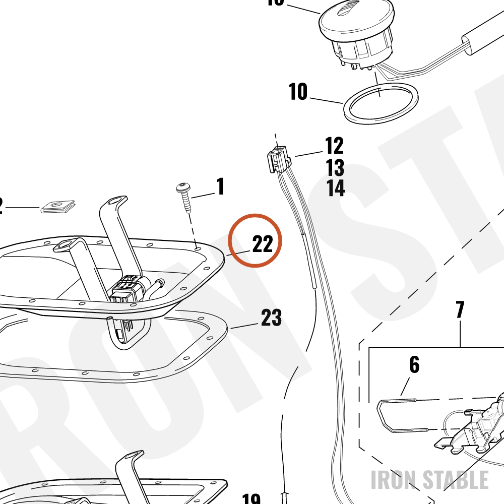 Harley-Davidson Top Plate Assembly