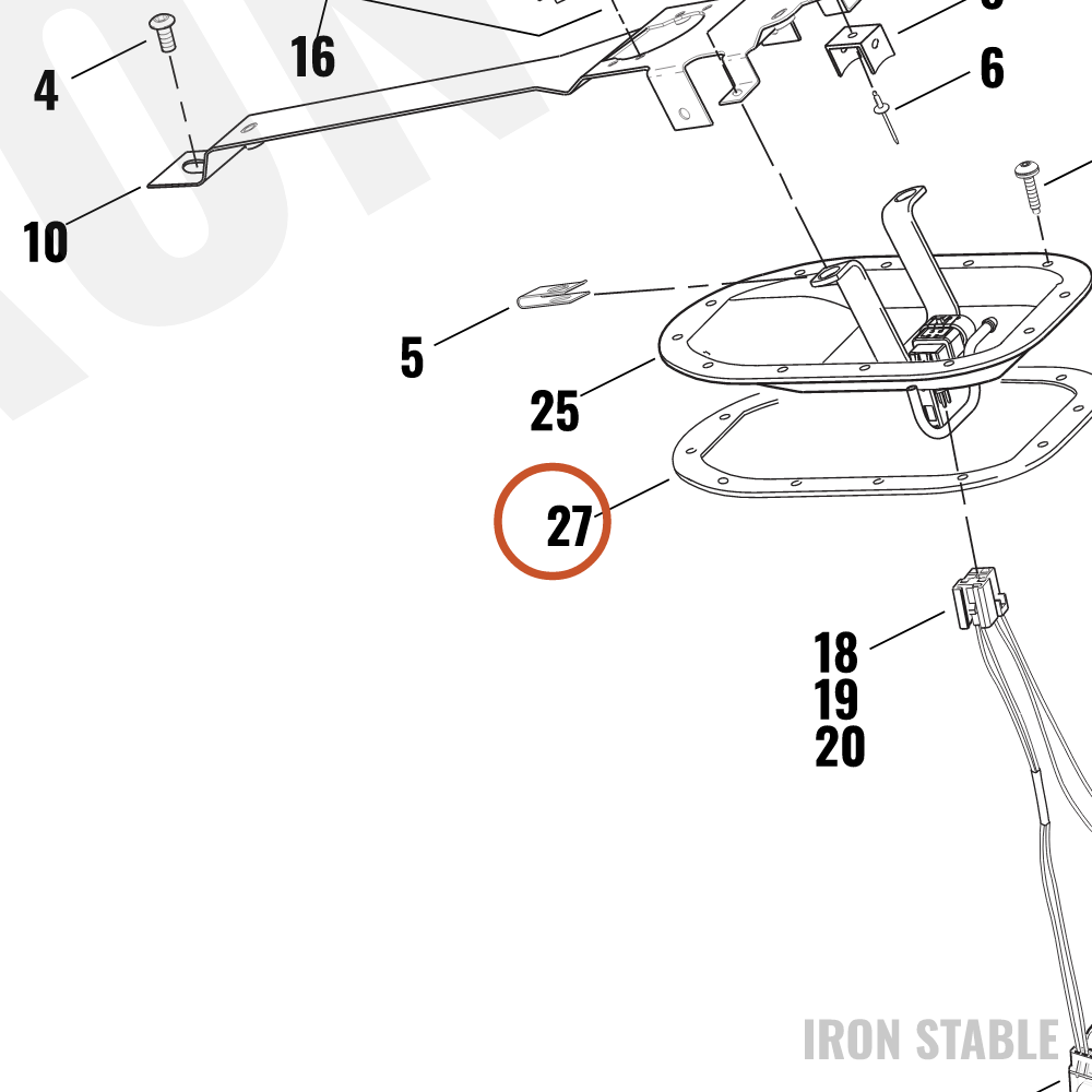 Harley-Davidson Seal, F'tank/Top Plt