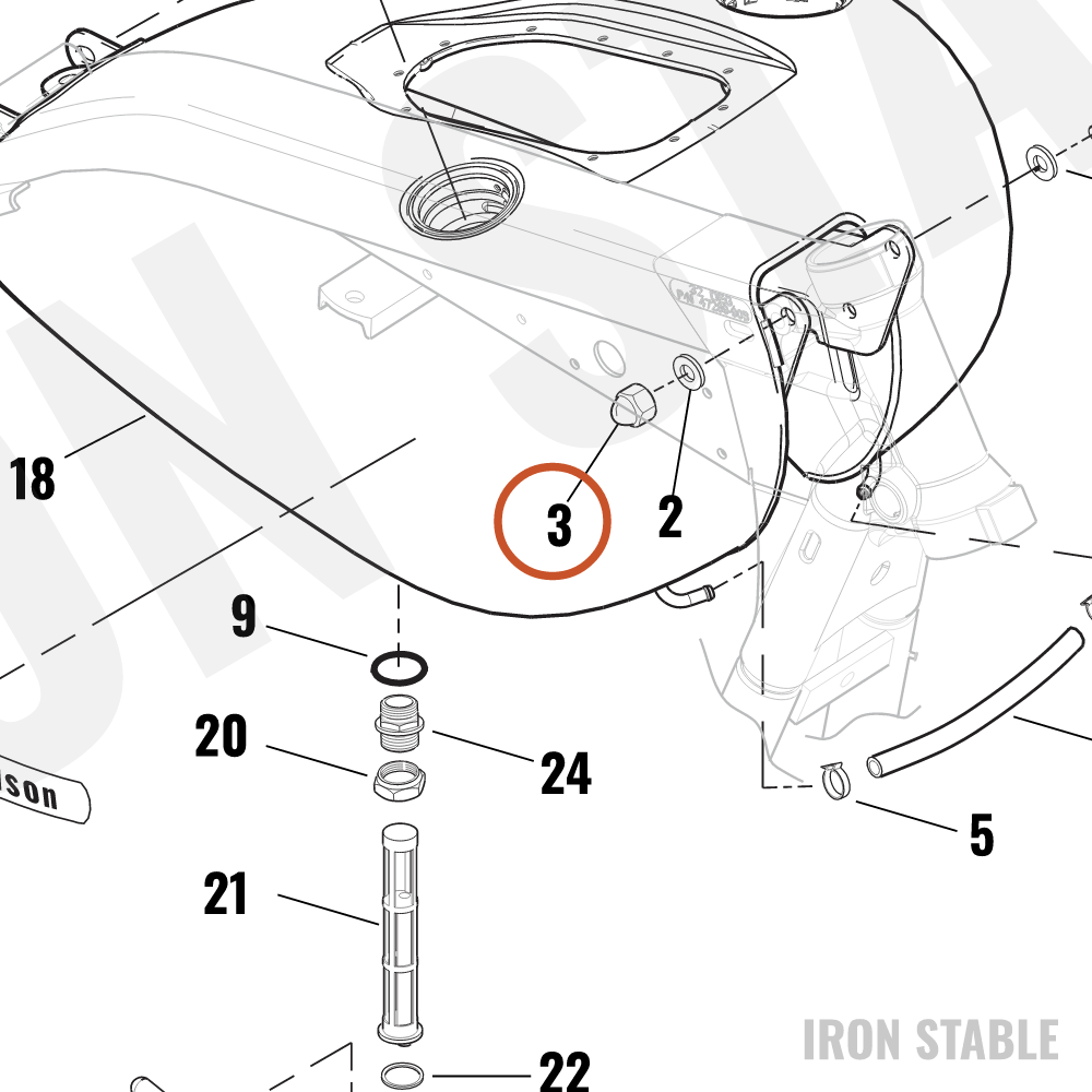 Harley-Davidson Nut Locking Acorn