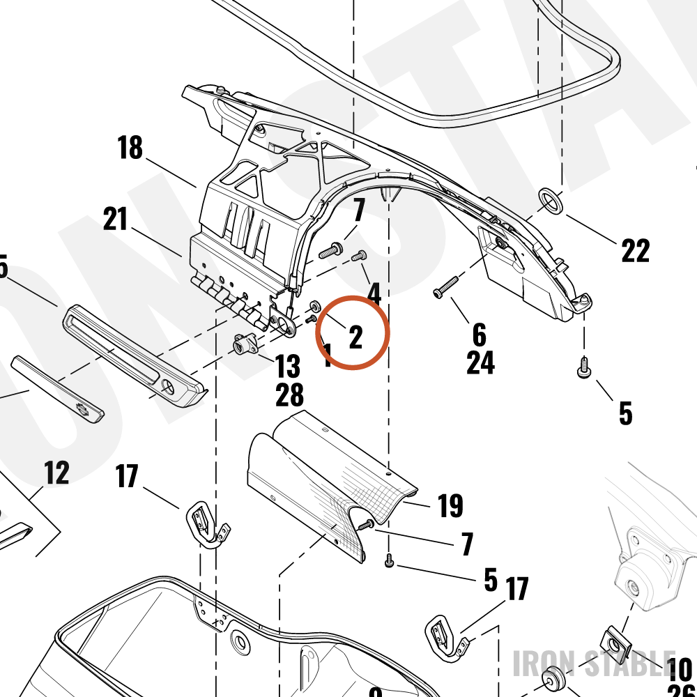 Harley-Davidson Nut, Hex
