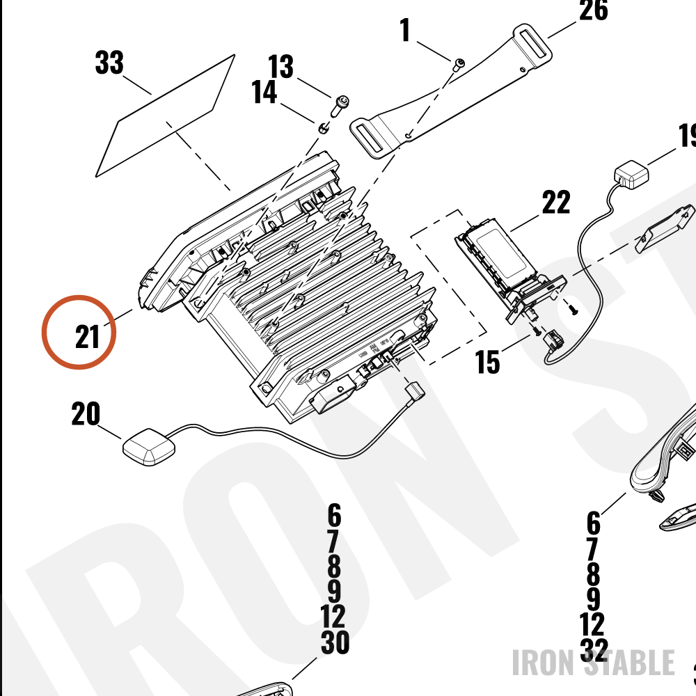 Harley-Davidson Receiver, Rad, Cvo/Hdi