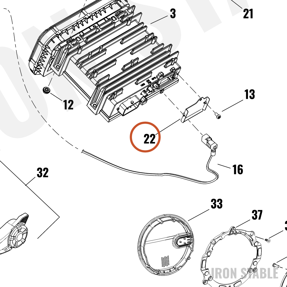 Harley-Davidson Plate, Acc Module