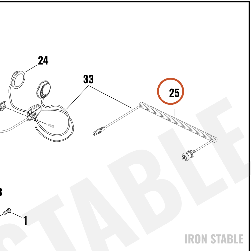 Harley-Davidson Kit-Cord, Helmet, Extended