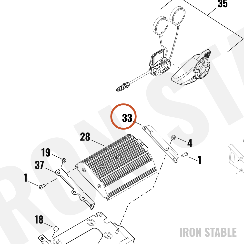 Harley-Davidson Bracket, Angle, Amplifier