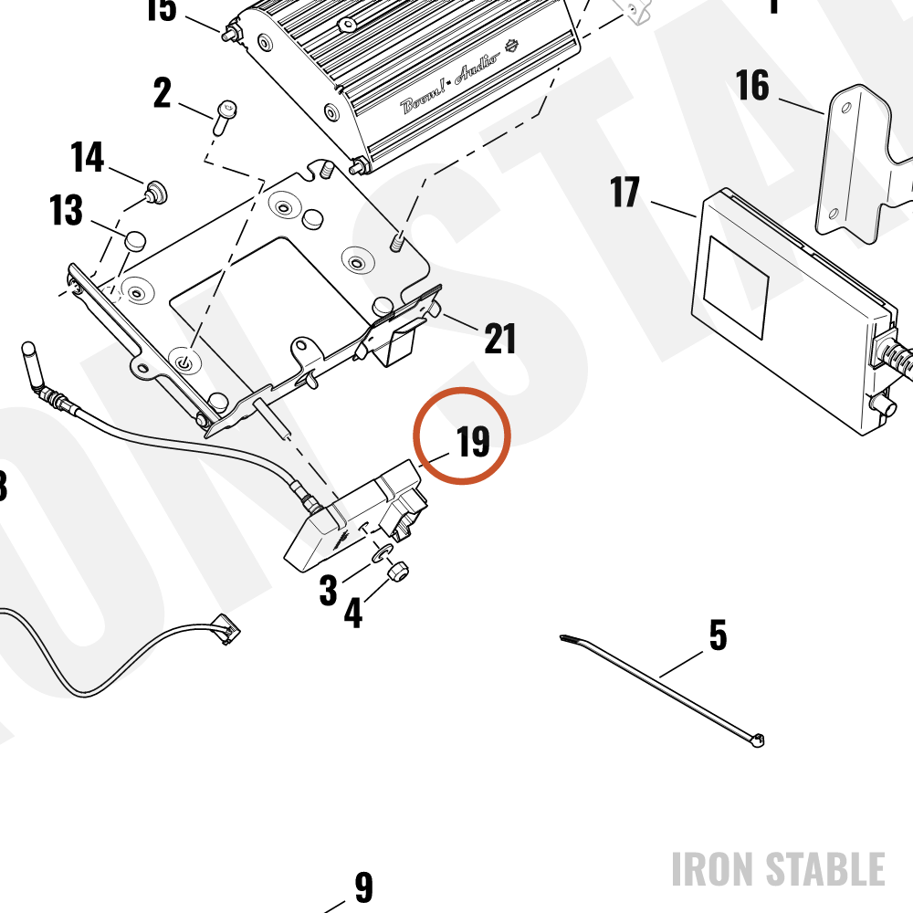 Harley-Davidson Module Assembly, Power Lock Antenna
