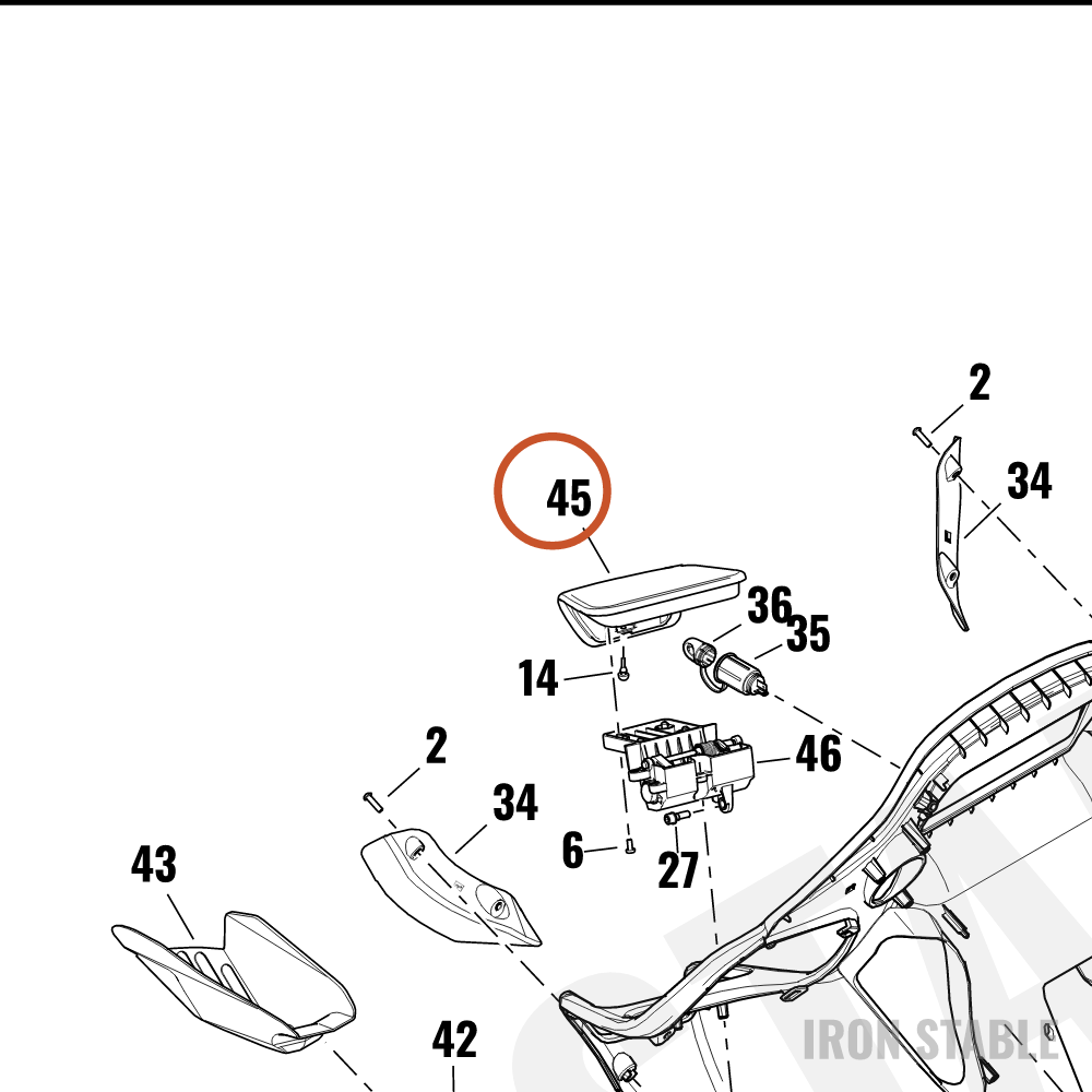 Harley-Davidson Door Assembly, Media Storage, Rh, Blk