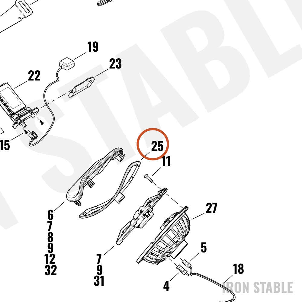 Harley-Davidson Gasket, Lh-Speaker Grill
