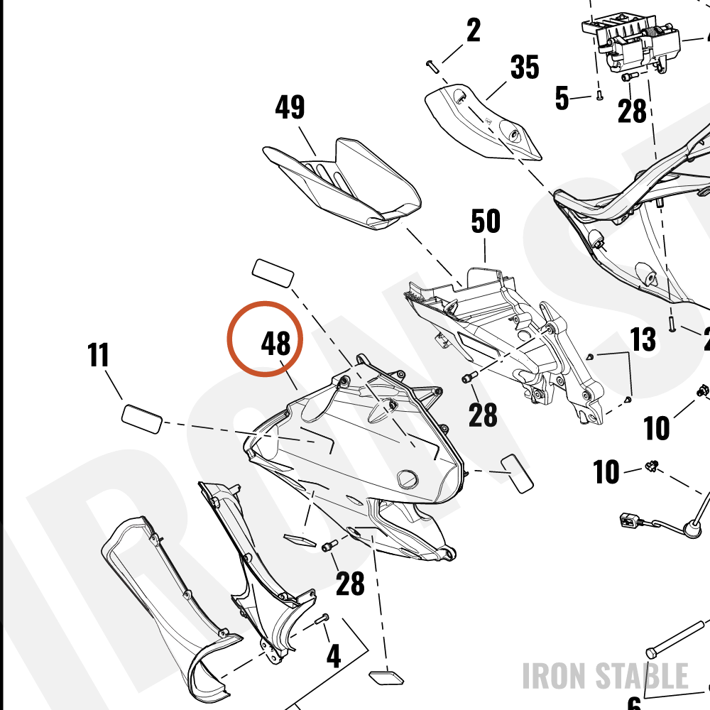 Harley-Davidson Speaker Enclosure, Sub-Assembly, Rh