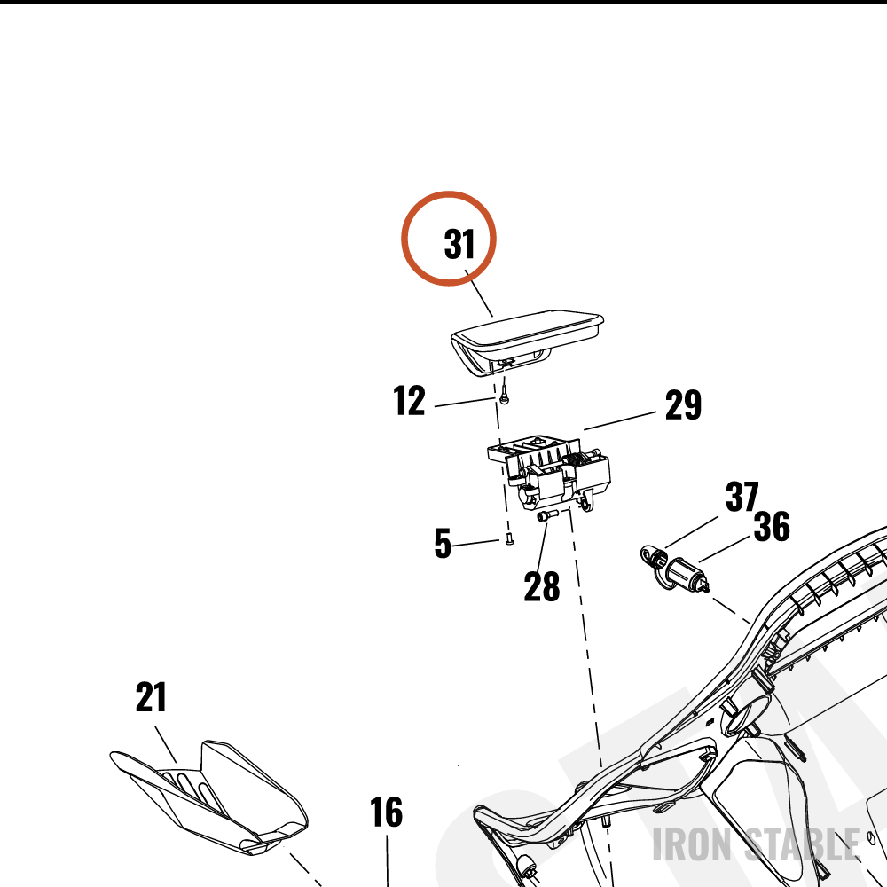 Harley-Davidson Stor Compt, Media, Door Assembly, Rh, 