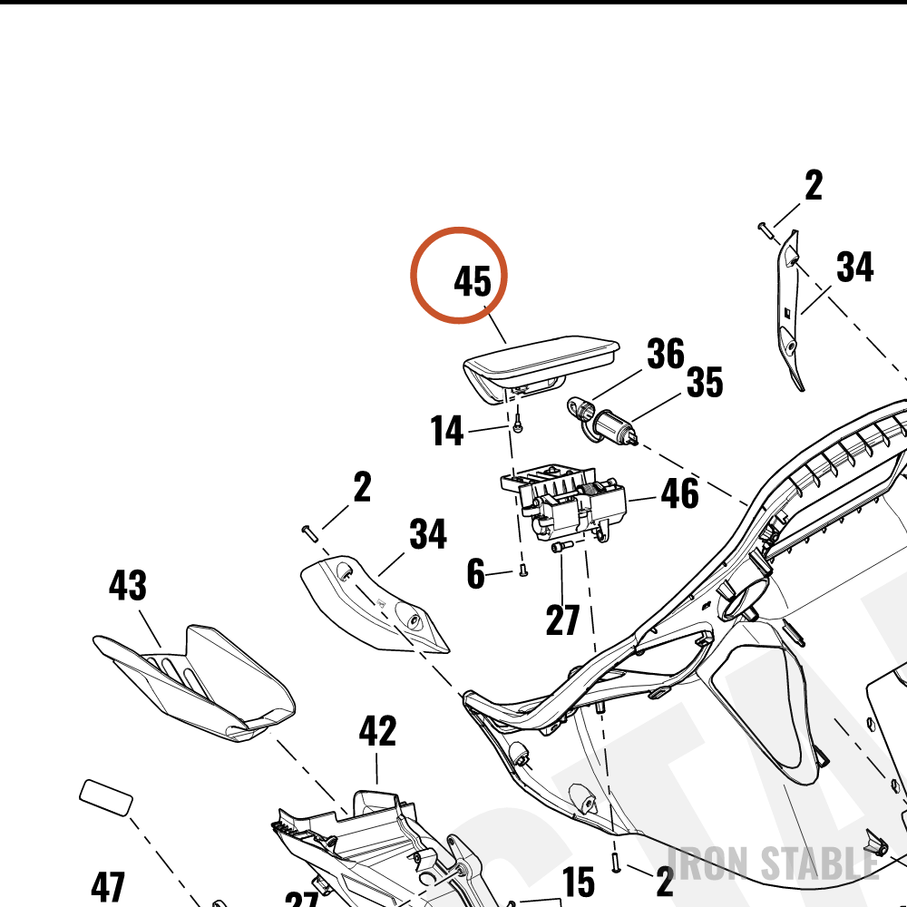 Harley-Davidson Stor Compt, Media, Door Assembly, Rh,
