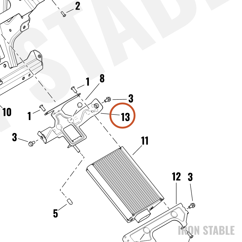 Harley-Davidson Bracket Assembly, Rr Amplifier