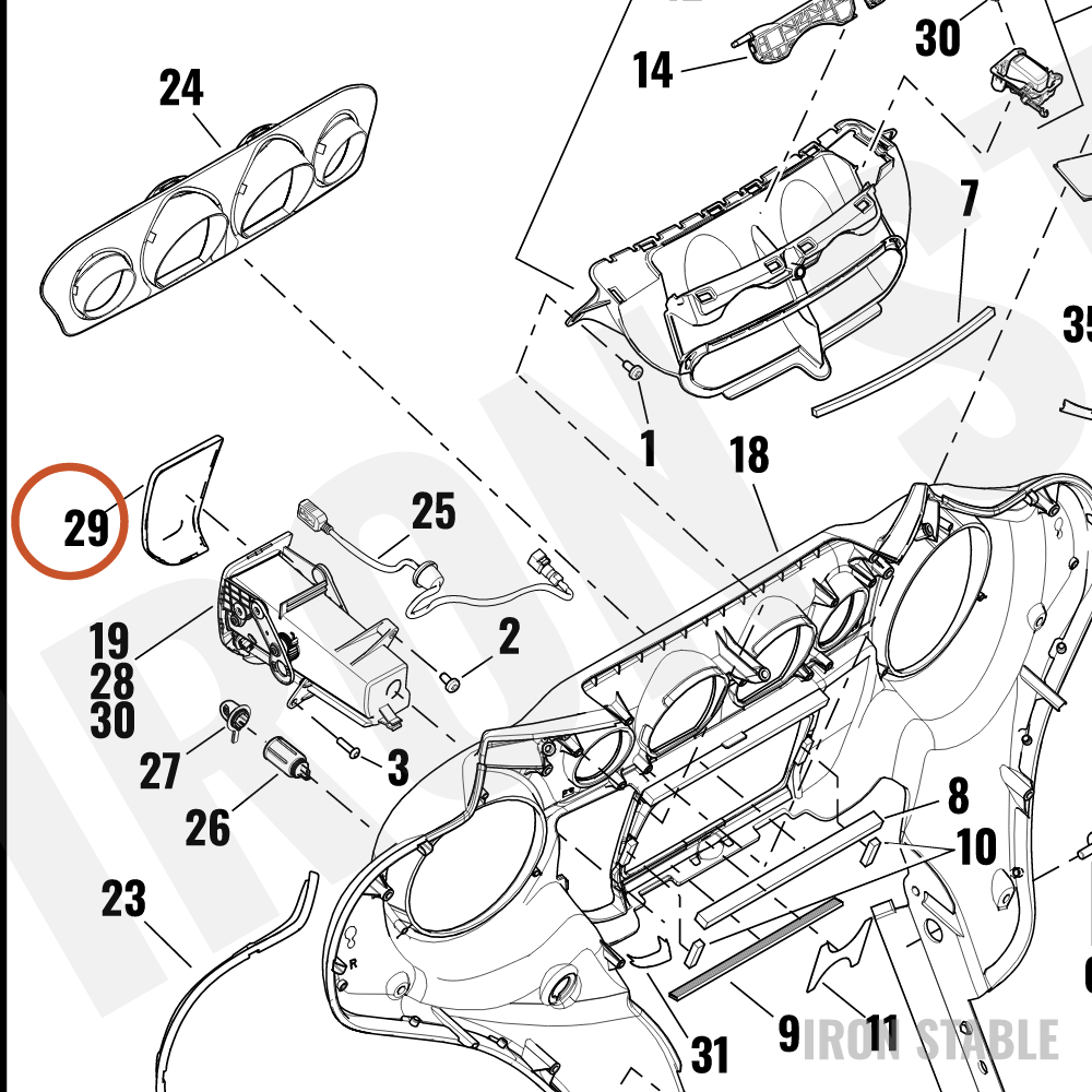 Harley-Davidson Stor Compt, Media, Door, Fairing, 