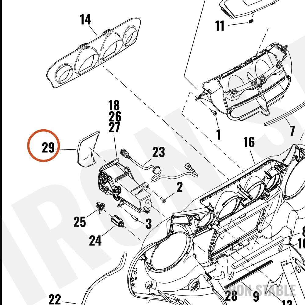 Harley-Davidson Stor Compt, Media, Door, Fairing, 