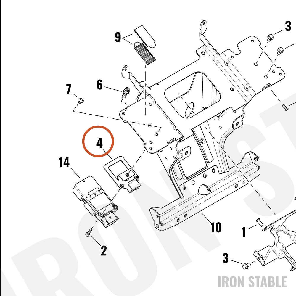 Harley-Davidson Mount, Infot, Wim Module, Fixed