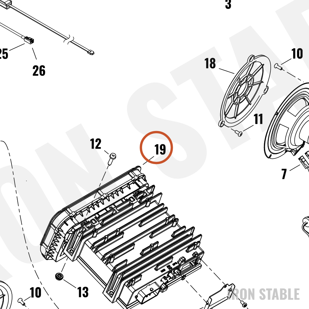 Harley-Davidson Receiver, Rad, Prem/Dom