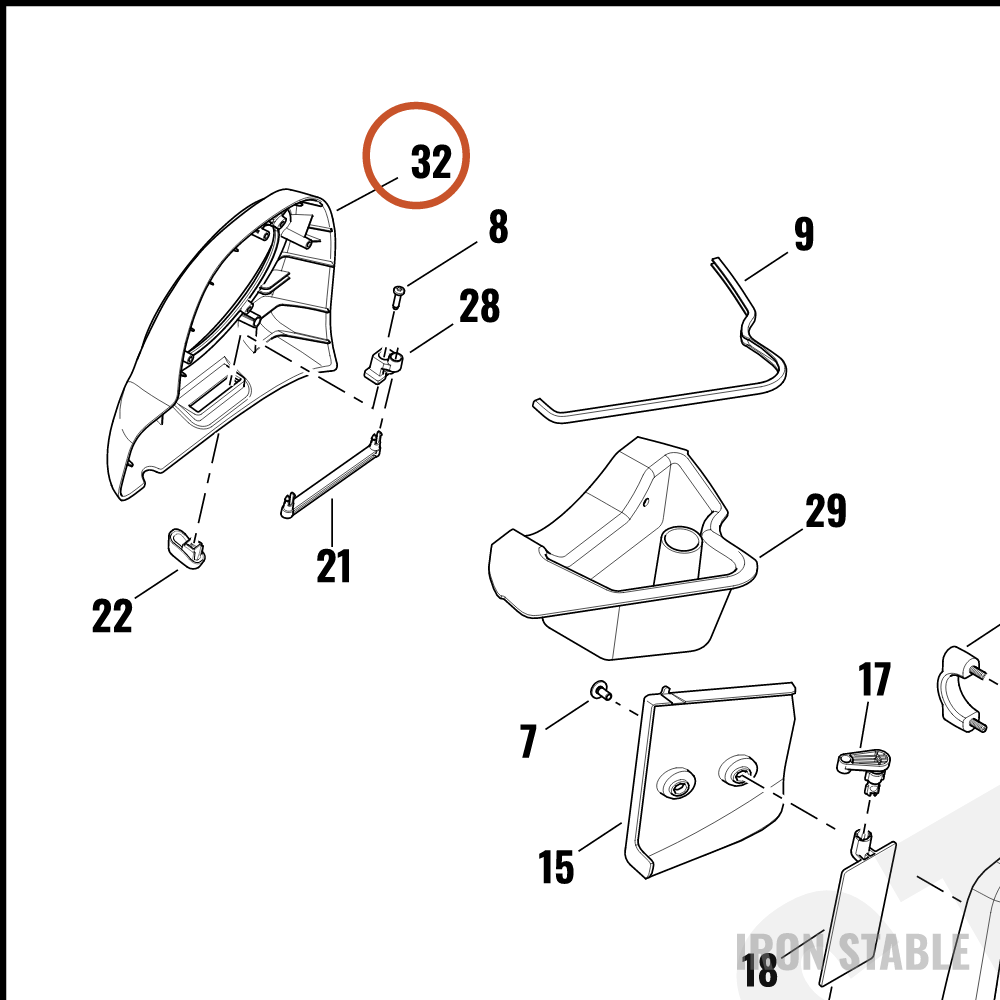 Harley-Davidson Encl, Spkr, Lower-Lh, Sld