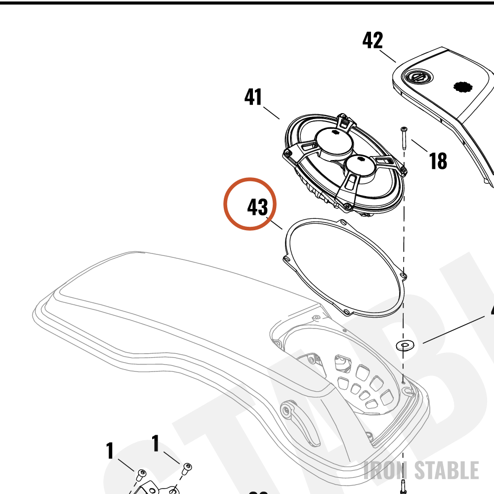 Harley-Davidson Infot Mt Sub-Component, Gasket, Seal
