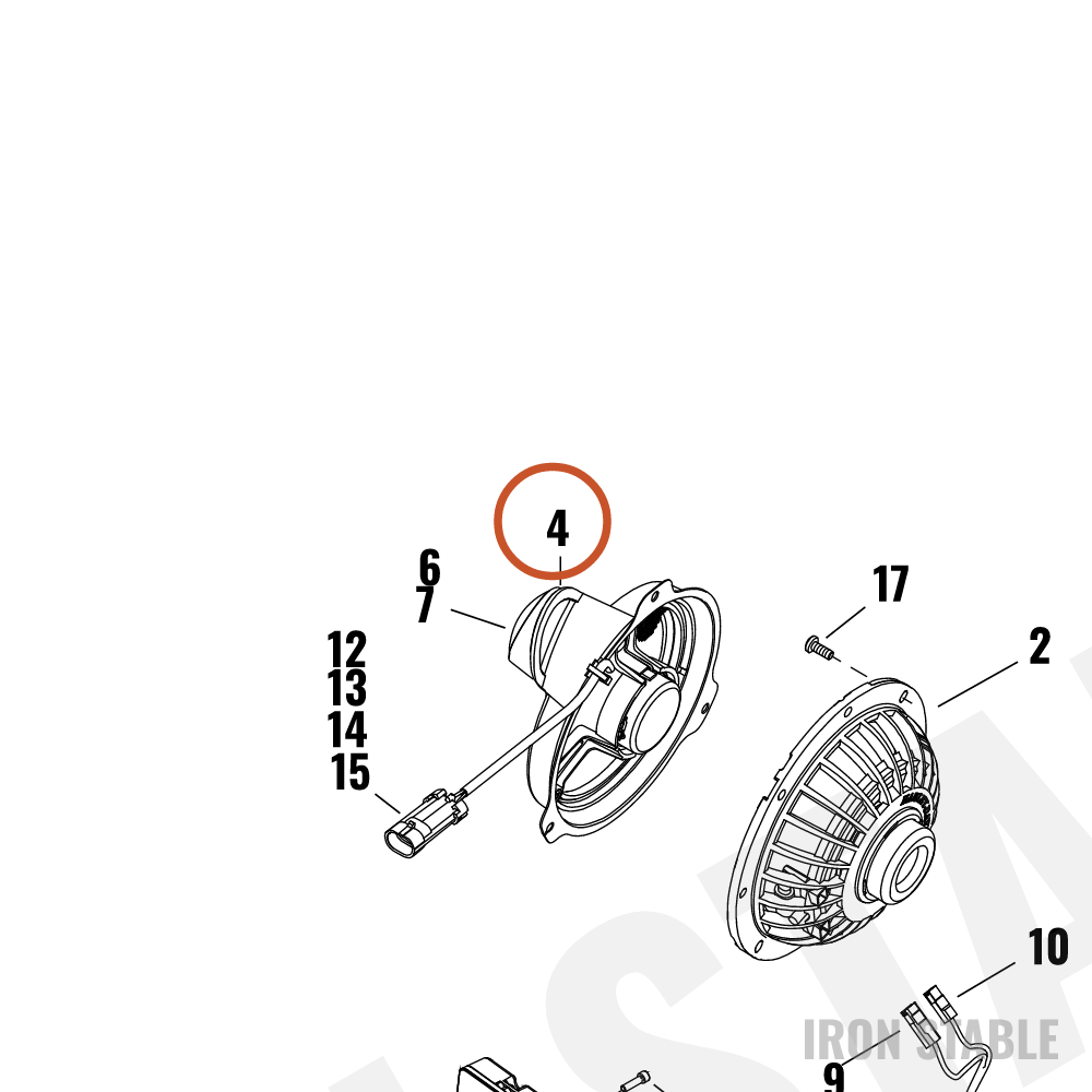 Harley-Davidson Infot Mt Sub-Component, Gasket, Spkr