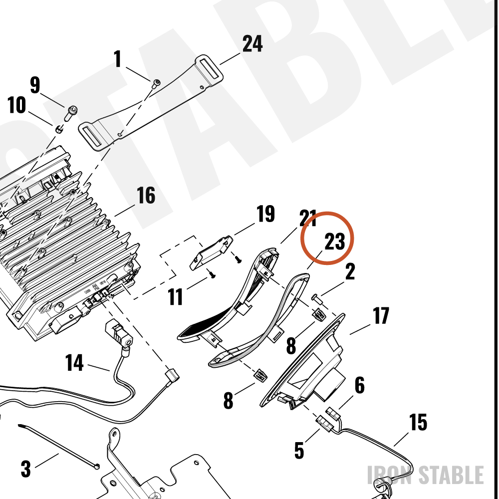 Harley-Davidson Infot Mt Sub-Component, Gasket, Spkr