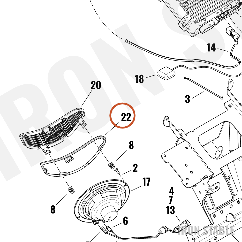 Harley-Davidson Infot Mt Sub-Component, Gasket, Spkr