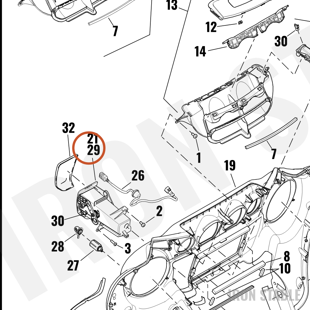 Harley-Davidson Stor Compt, Media, W/O Charger